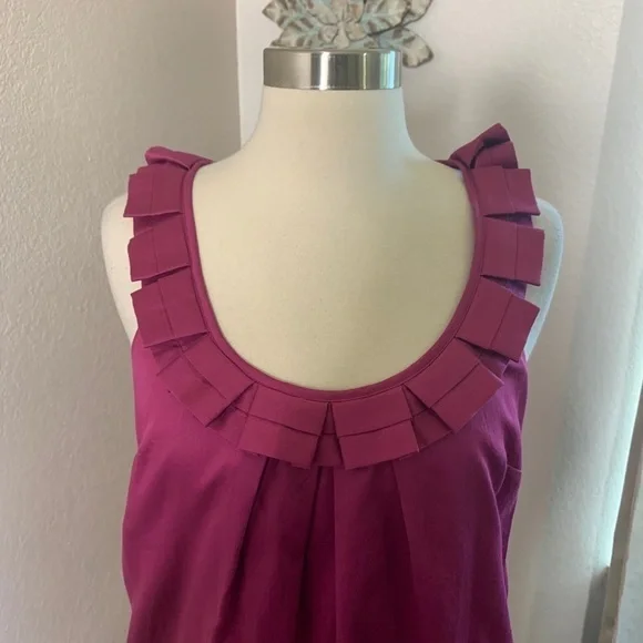 Loft  NWT 100% Cotton Sheath Summer Dress Size 2 - Picture 8 of 12